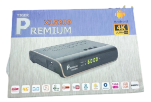 Tiger PREMIUM HD X15200 ANDROID HYBRID OTT BOX WITH S2, FTA 4K Receiver