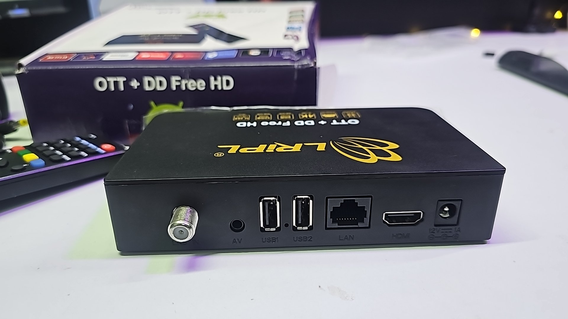 LRIPL Smart TV Box based on Android 10 with 2GB RAM, 16GB ROM, 4K, 1000+ Apps & OTT Support